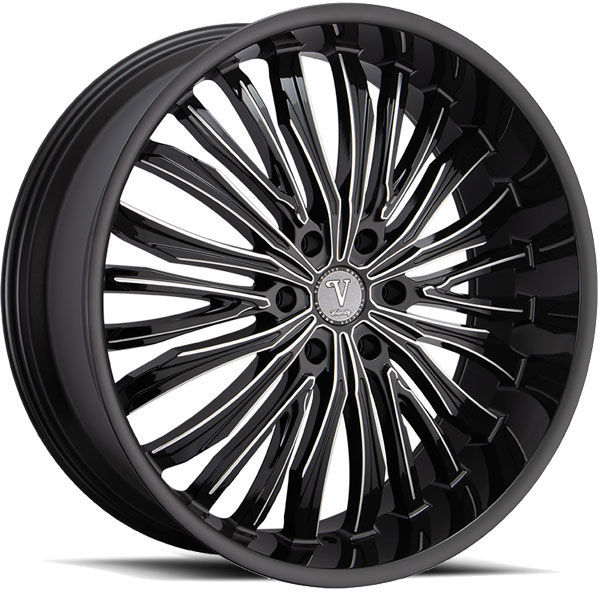 Velocity VW 36 Black with Milled Spokes